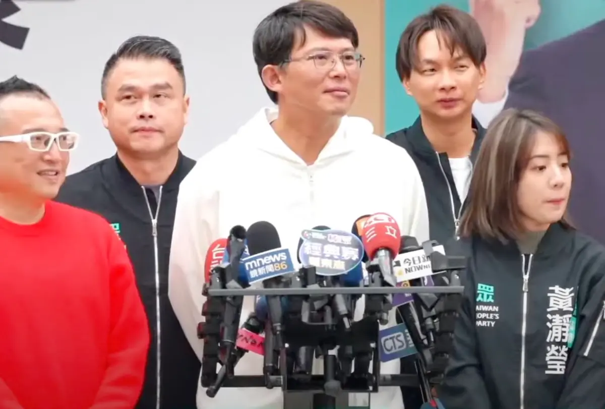 ▲民眾黨代理主席黃國昌強調，國土署預算翻倍膨脹，卻連國土計畫法都弄不好。（圖／民眾黨提供，2025.01.18）