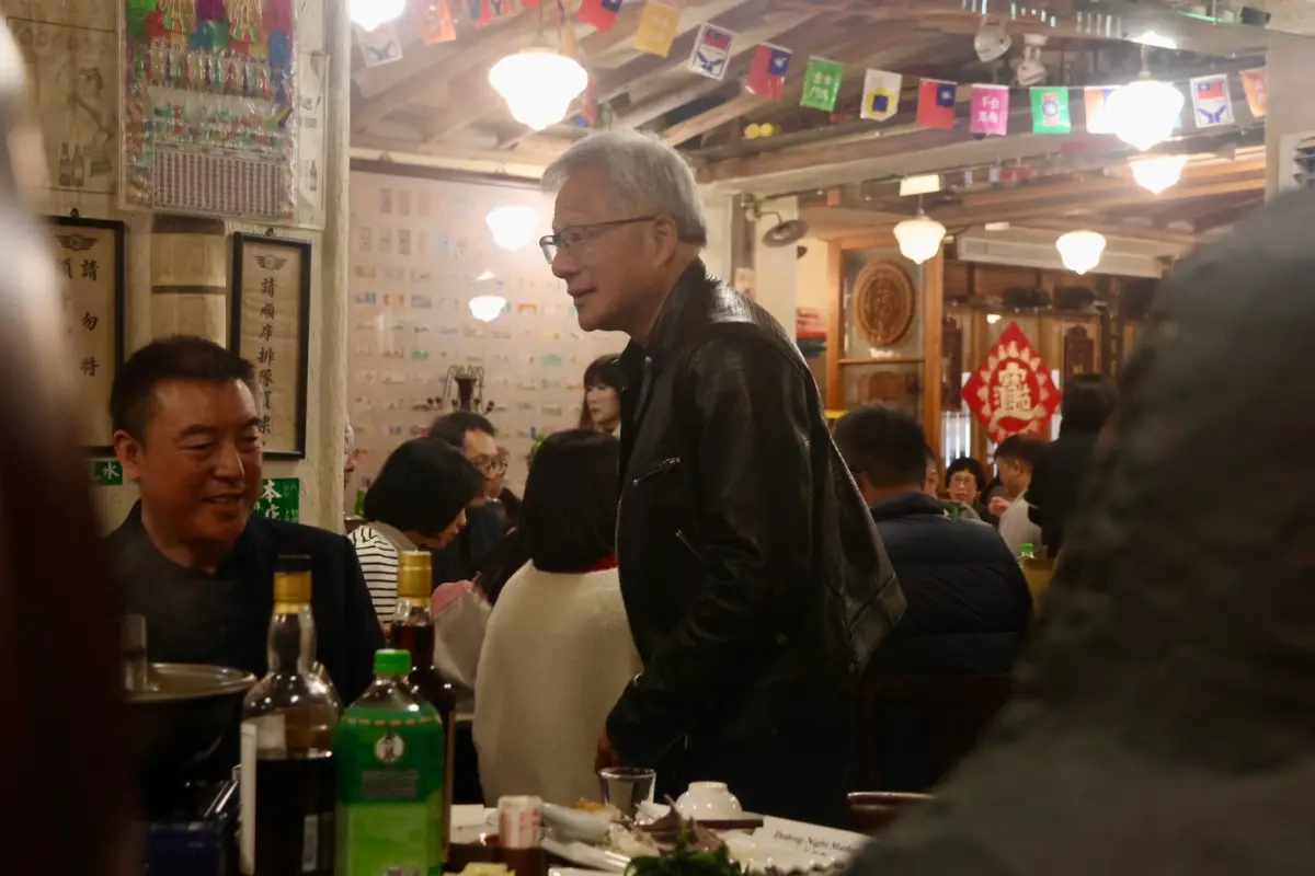 ▲當被問到自己最喜歡哪道菜時，黃仁勳心目中的答案便是芋頭米粉。（圖／記者朱永強攝影）