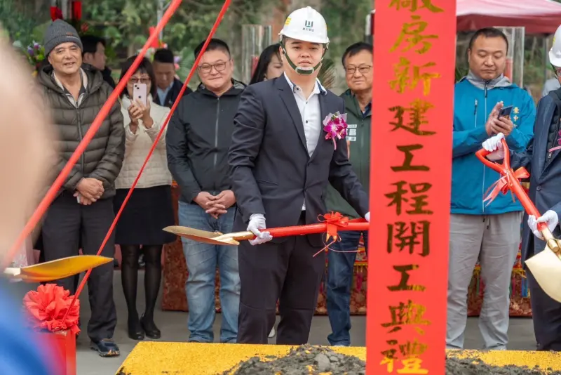 ▲小蔡電器台中外埔廠房新建工程15日啟動，強調結合智慧物流永續發展。（圖／業者提供）   