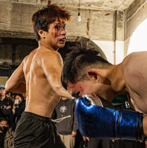 廖翔憑藉穩定的發揮,以一致判定勝出,成功拿下冠軍。(圖/鬥雞拳擊賽提供) ▲廖翔憑藉穩定的發揮,以一致判定勝出,成功拿下冠軍。(圖/鬥雞拳擊賽提供)