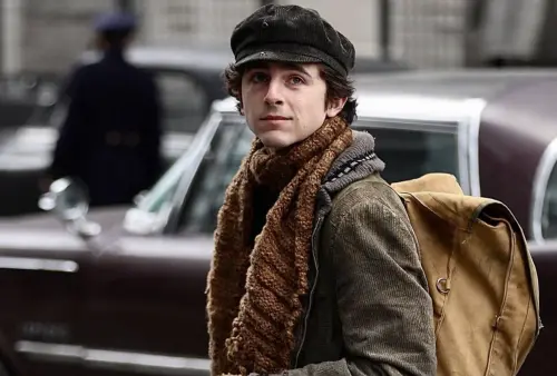 ▲提摩西夏勒梅在《巴布狄倫：搖滾詩人》扮演樂壇傳奇人物，演技出色。（圖／摘自IMDb）