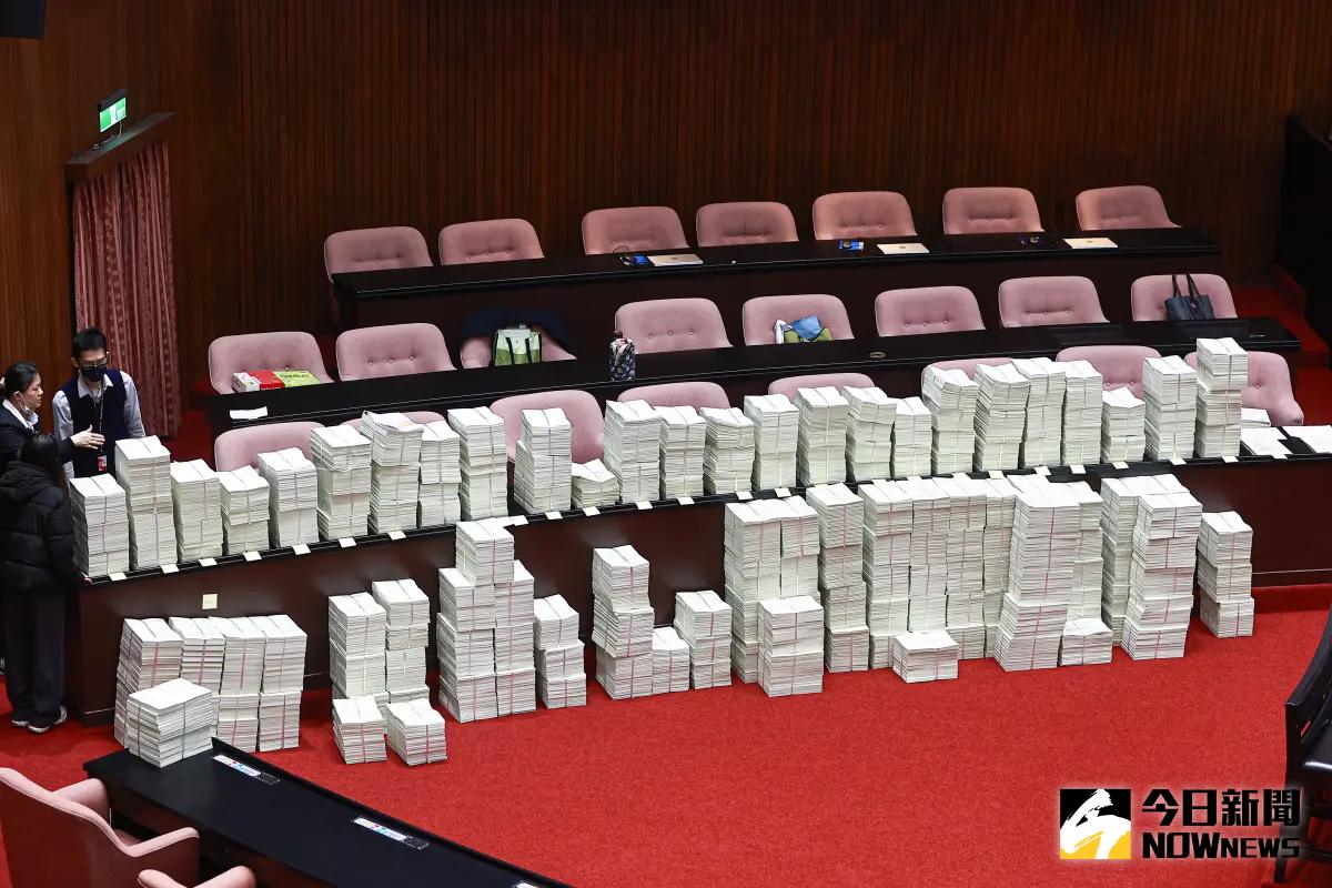 ▲立法院會繼續處理預算提案。（圖／記者葉政勳攝，2024.01.20）