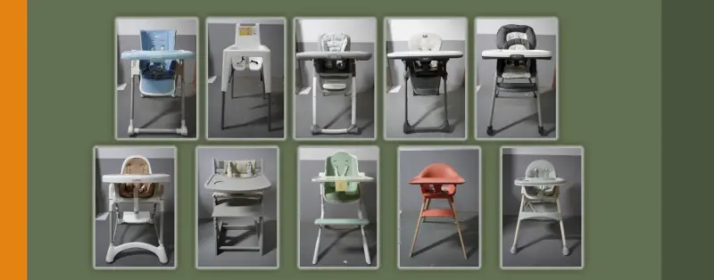 ▲經濟部標準檢驗局購買10件兒童高腳椅檢測，發現有6件在品質、樣品檢測、中文標示上不符合。（圖／經濟部）