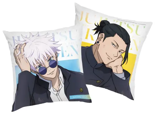 ▲《咒術迴戰》的福袋內容物有方形抱枕。(圖/羚邦) ▲《咒術迴戰》的福袋內容物有方形抱枕。(圖/羚邦)