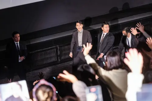 ▲玄彬、朴勳來台宣傳《哈爾濱》，所到之處都是話題。（圖／網銀國際影視）