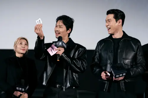 ▲玄彬、朴勳來台宣傳《哈爾濱》，所到之處都是話題。（圖／網銀國際影視）