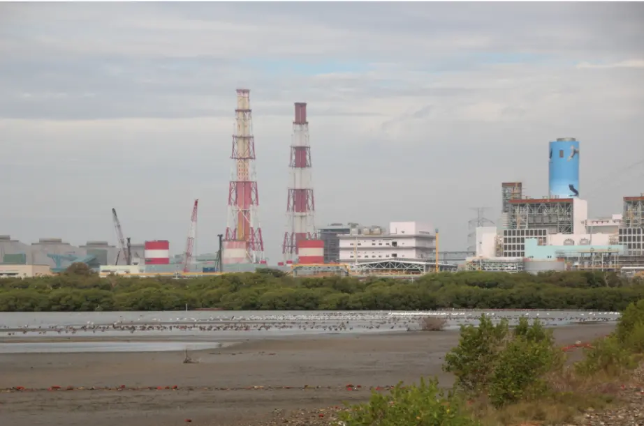 ▲高雄興達電廠是南部重要發電廠，擁有4部燃煤機組，以及正在測試運轉的5部燃氣複循環機組，以及正在興建的2部新燃氣機組，總裝置容量為4325MW，是台灣第三大的發電廠。（圖／記者鍾泓良攝影）