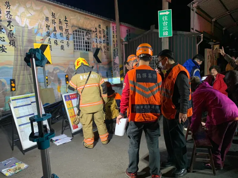 ▲1月21日凌晨嘉義大埔發生規模6.4地震，造成台南楠西區民族路民宅倒塌，消防署彙整災情，發現多數集中在台南地區。（圖／台南市消防局提供）