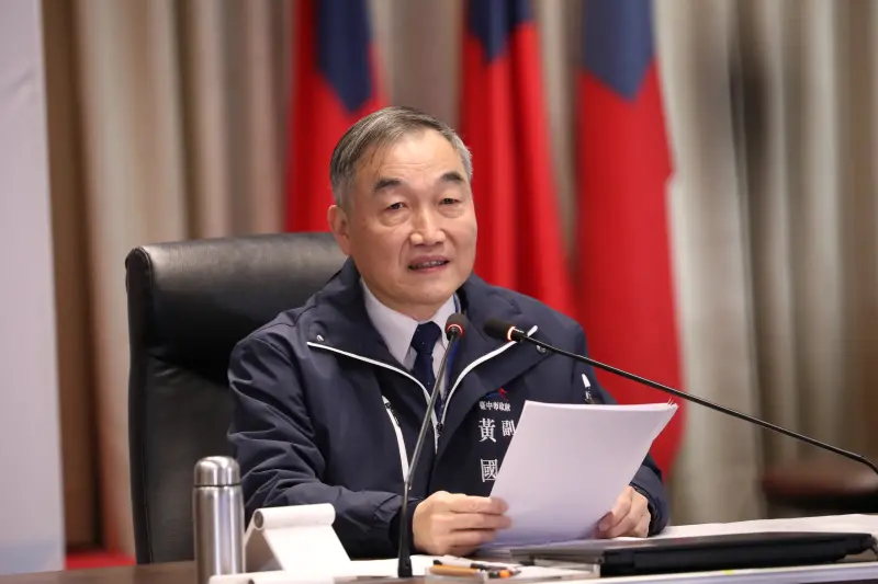 ▲台中市長盧秀燕確診A型流感，年前最後一次市政會議由副市長黃國榮代打。（圖／台中市政府提供，2025.01.21）