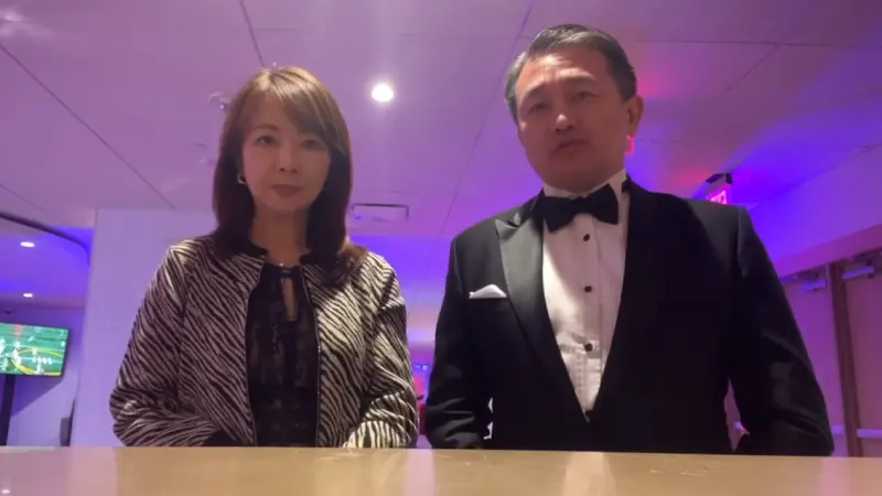 ▲對於外交部業務費遭凍一半，王定宇、郭昱晴在美國批評藍白。（圖／王定宇辦公室提供）
