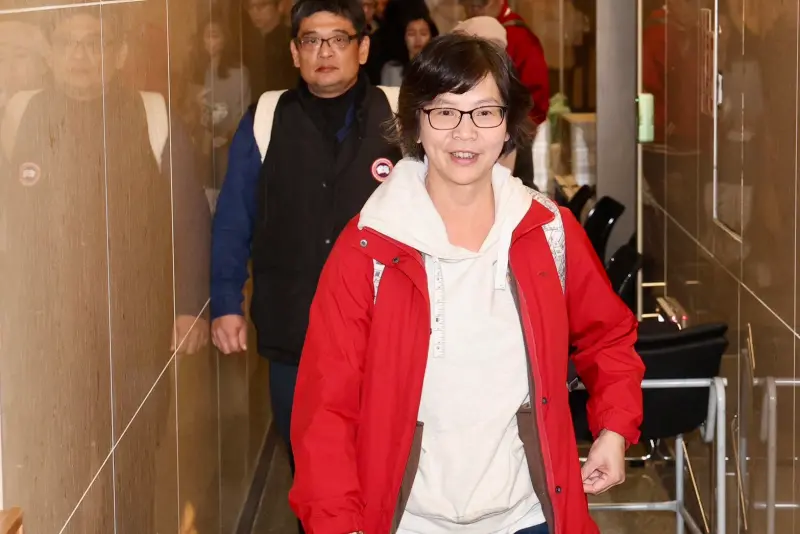 ▲前立委蔡壁如在前天的中央委員選舉得票數排名第五，排名第四的江和樹質疑她不具參選主席的實力。（圖／記者葉政勳攝，2025.01.21）