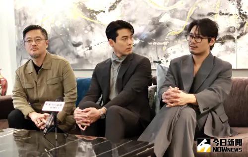 ▲此照片配合廠商，2025年1月27日才能曝光，請同仁先別用，日期後即可使用，謝謝。《哈爾濱》導演禹民鎬、玄彬、朴勳專訪。（圖／記者吳翊緁攝）