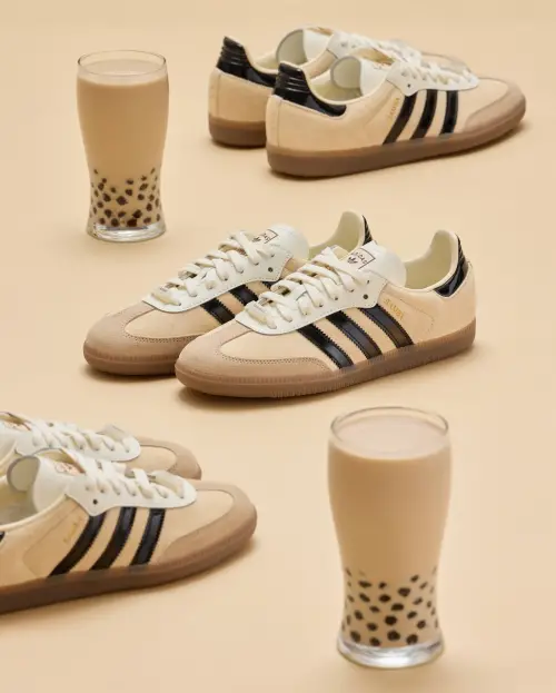 ▲adidas Originals「Samba珍奶鞋」看起來好誘人。（圖／adidas Originals提供）