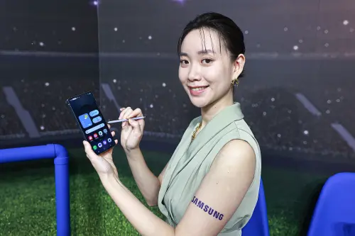 三星Galaxy S25 系列。(圖/記者葉政勳攝) ▲三星Galaxy S25 系列。(圖/記者葉政勳攝)