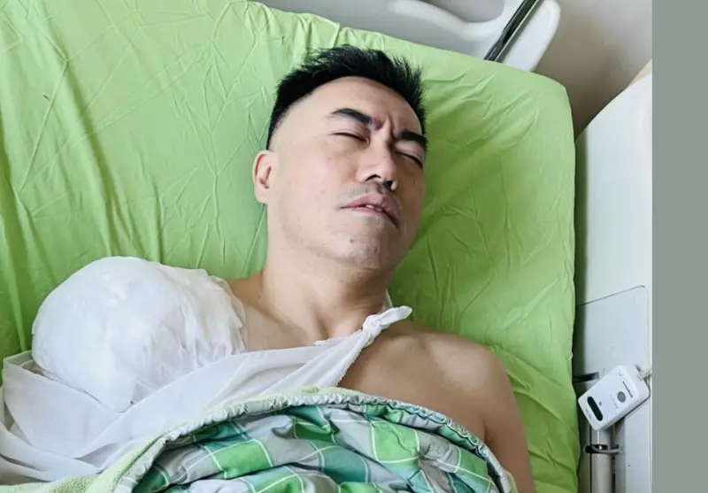 ▲國民黨立委林沛祥曬出動刀照。（圖／翻攝自林沛祥臉書）