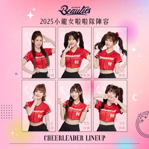 ▲2025小龍女全新啦啦隊陣容。（圖／味全龍提供）