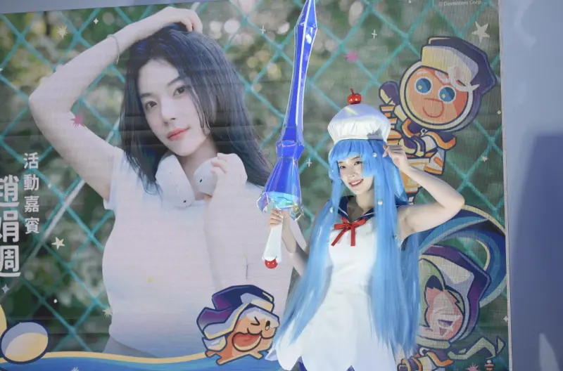 ▲趙娟週首次為品牌Cosplay，化身奶油蘇打餅乾。（圖／帝芙喜斯特提供）