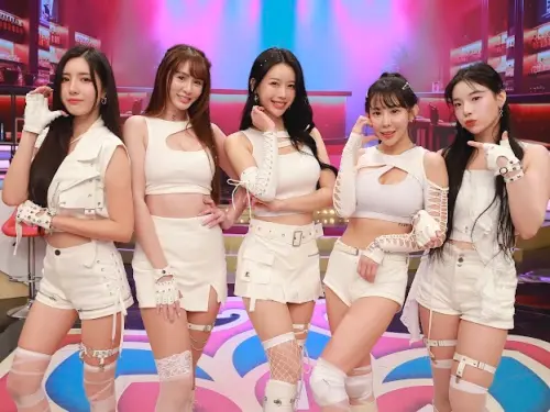 ▲南珉貞（左起）、短今、李雅英、董梓甯、趙娟週（圖／民視提供）