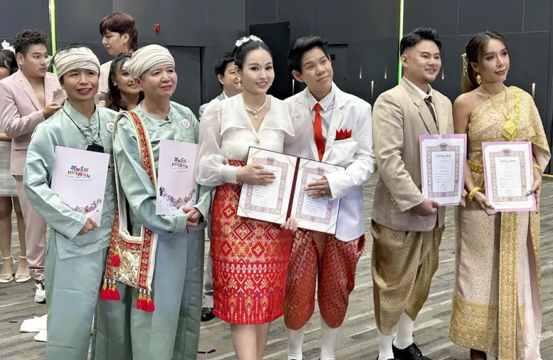 ▲泰國在1/23正式成為同婚合法化的國家。（圖／美聯社／達志影像）