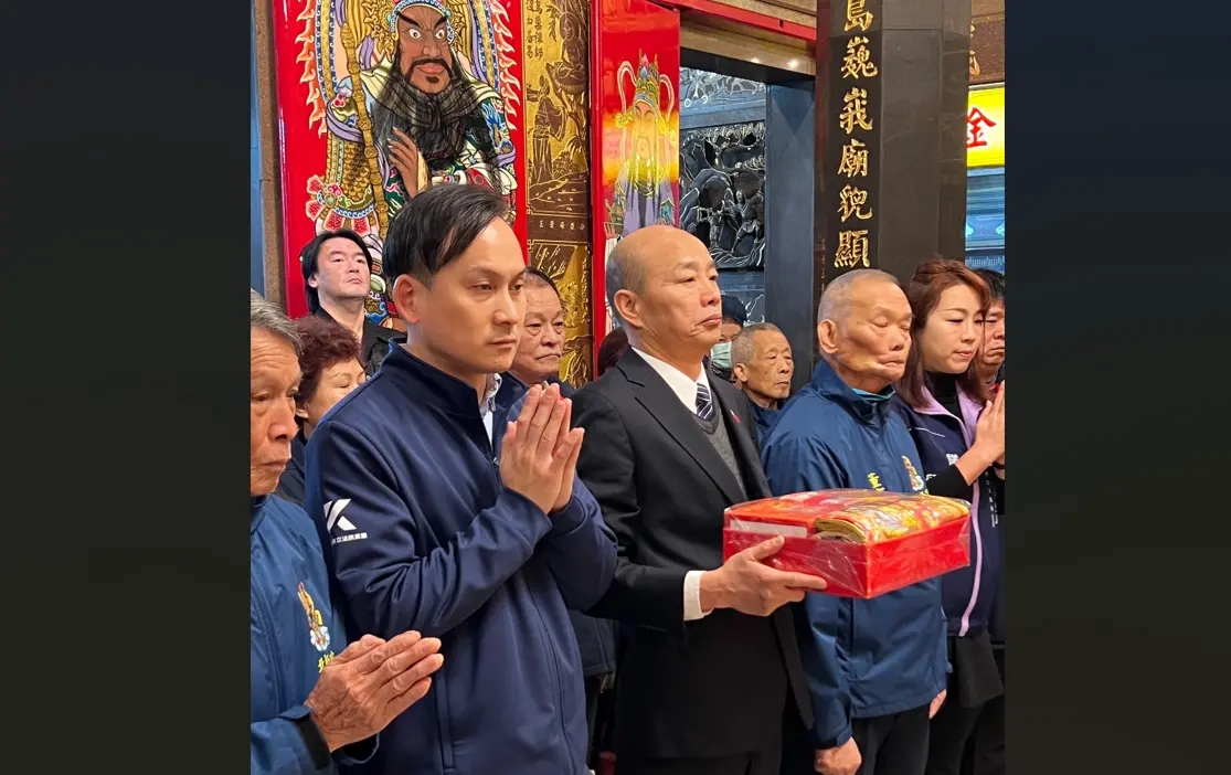 ▲韓國瑜今現身力挺葉元之，呼籲鄉親支持。（圖／葉元之提供）