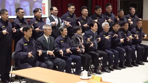 ▲賴清德下午赴台北市中正一分局慰勉，感謝員警堅守岡位。（圖／記者嚴俊強攝，2025.01.27）