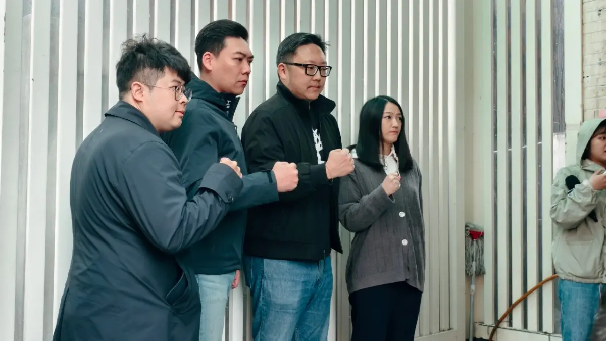 ▲罷團「蟾蜍剋星、鏟除雙吳」召開記者會表示，雙吳第一階段意向書收集份數達標。（圖／罷吳四騎士提供）