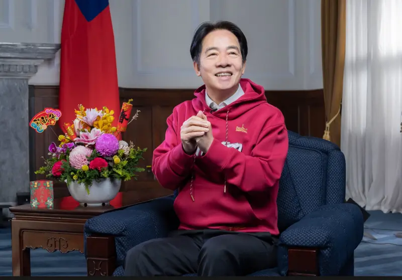 ▲賴清德向國人拜年，表示將堅定地落實三大使命。（圖／總統府提供）