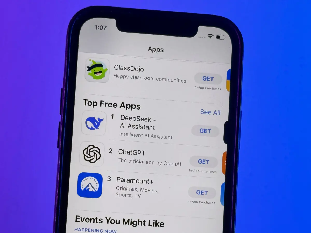 ▲中國人工智慧（AI）新創公司DeepSeek推出號稱更低成本、高效能、且效能直逼OpenAI的開源模型，引發市場震撼。（圖／美聯社／達志影像）