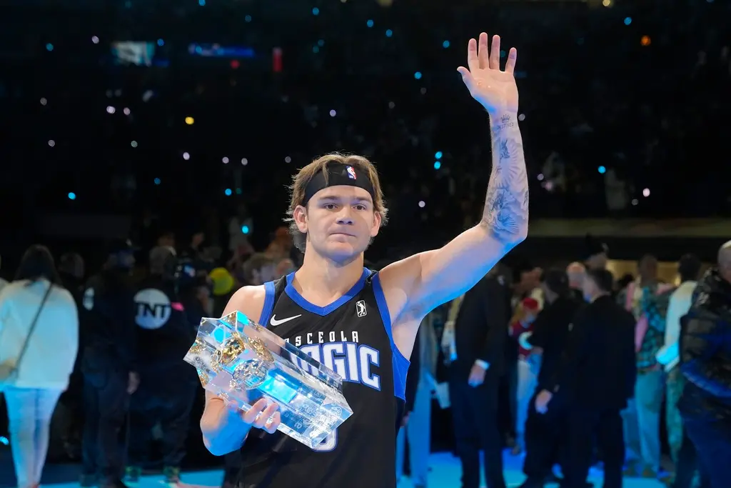 ▲Mac McClung，稍早宣布再度參加今年全明星周灌籃大賽，叩關史上首次3連霸，對此他表示很興奮，並對職業生涯發生的一切表達感激。（圖／美聯社／達志影像）