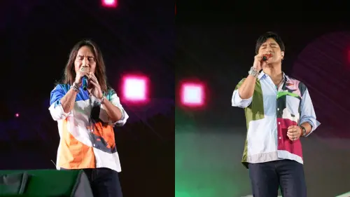 ▲動力火車在尾牙現場深情演繹多首經典歌曲，讓現場秒變KTV包廂。（圖／動力火車 臉書）