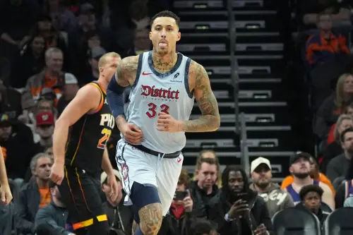 Kuzma受不了巫師爛得徹底,直言將做回自己。(圖/美聯社/達志影像) ▲Kuzma受不了巫師爛得徹底,直言將做回自己。(圖/美聯社/達志影像)