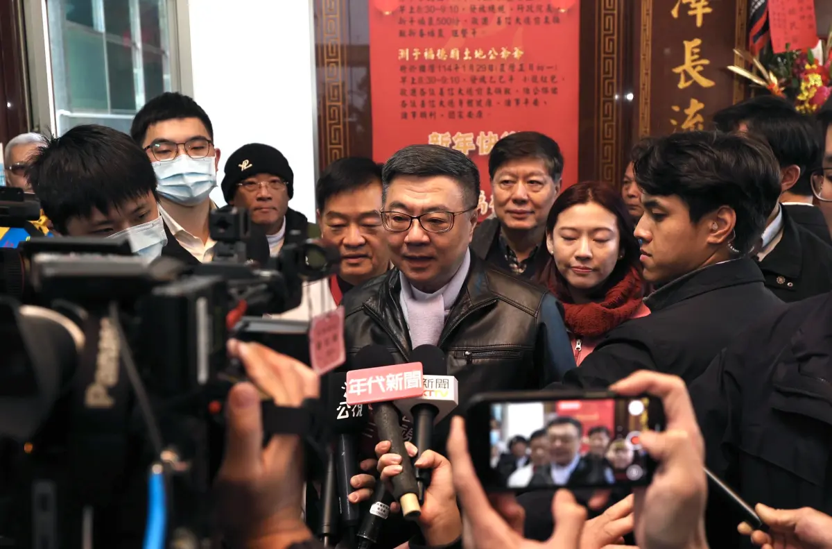 ▲針對川普揚言課稅一事，卓榮泰表示，經濟部及相關部會都在嚴密注意中。（圖／行政院提供）