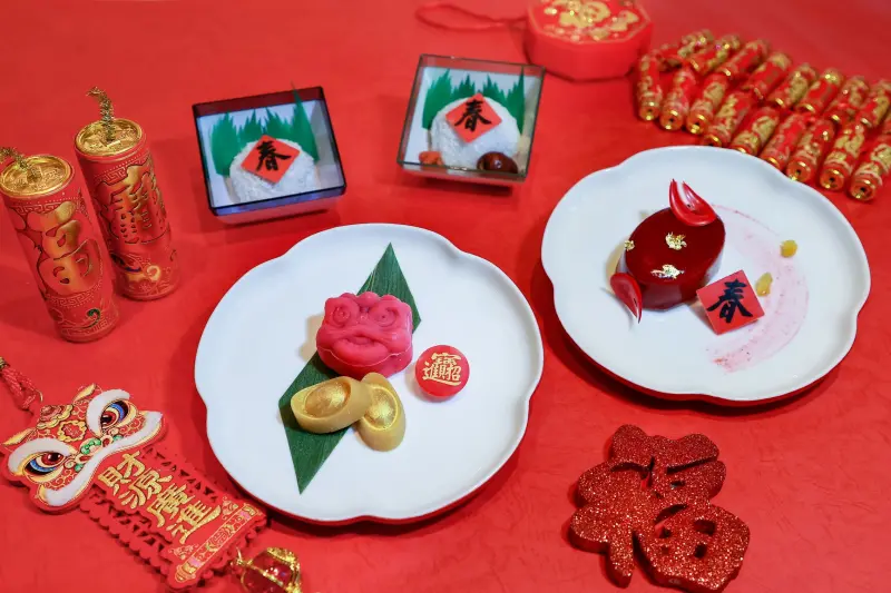 ▲迎接金蛇年到來，華航長程航線全艙等推出新春限定機上餐點。（圖／華航提供）