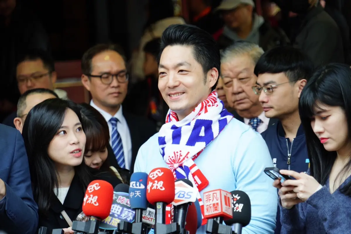 ▲台北市長蔣萬安今日上午前往保安宮走春，並受訪。（圖／北市府提供）