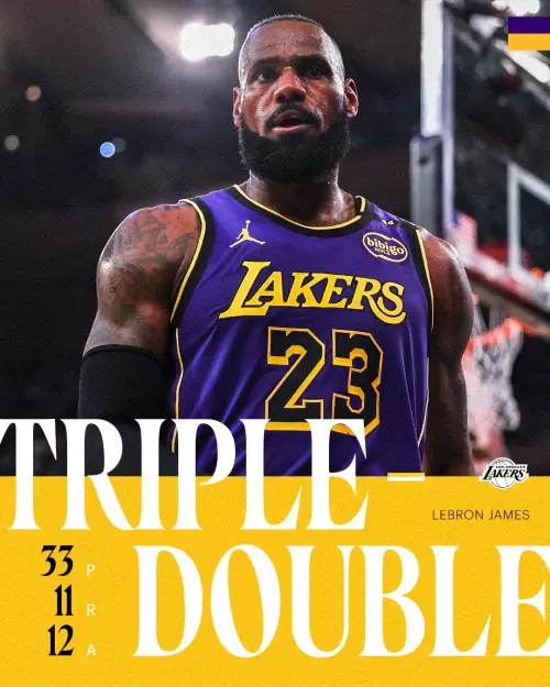 ▲過去詹皇在尼克主場麥迪遜廣場花園的生涯戰績為22勝8負，場均可得到28分6.9籃板、7.4助攻，表現非常出色。（圖／取自洛杉磯湖人X）