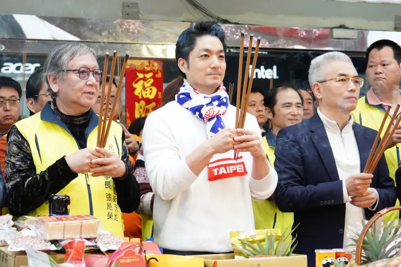 ▲台北市長蔣萬安出席光華商場數位新天地發展協會新春開工典禮。（圖／北市府提供）