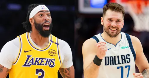 ▲達拉斯獨行俠主將Luka Doncic被交易至洛杉磯湖人,並從中換來Anthony Davis。(圖/美聯社/達志影像) ▲達拉斯獨行俠主將Luka Doncic(右)被交易至洛杉磯湖人,並從中換來Anthony Davis。(圖/美聯社/達志影像)