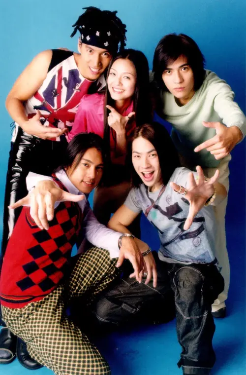 ▲台版《流星花園》，言承旭、大S、周渝民、朱孝天、吳建豪。（圖／華視提供）