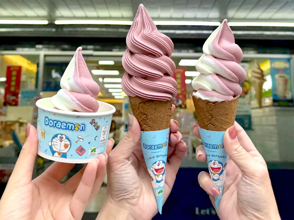 ▲全家本週「康康5」將自2月14日起限時3天開跑，喝的霜淇淋買1送1，一般霜淇淋則有第二支10元。（圖／記者蕭涵云攝）