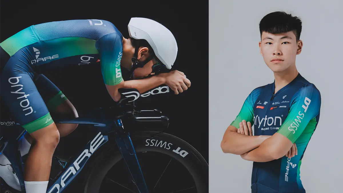 ▲年輕好手萬大中前往西班牙Mallorca，與德國 Lotto Kern-Haus PSD Bank車隊進行春季訓練營 。（圖／Bryton Racing Team提供）