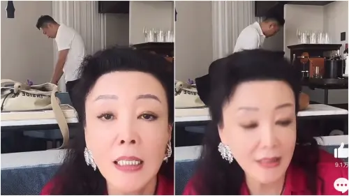 ▲張蘭聽到汪小菲的話,表情明顯變嚴肅。(圖/翻攝自微博) ▲張蘭聽到汪小菲的話,表情明顯變嚴肅。(圖/翻攝自微博)