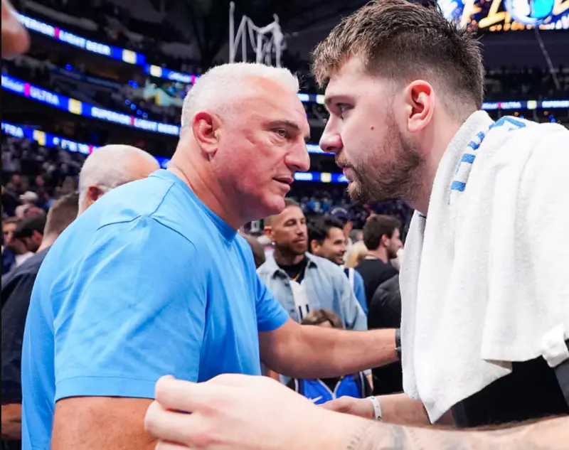 ▲達拉斯獨行俠將當家球星Luka Doncic交易至湖人隊換來Anthony Davis。Doncic的父親Sasa Doncic對於球隊的決定感到憤怒，並批評獨行俠的處理方式，直指兒子不該受到如此對待。（圖／美聯社／達志影像）