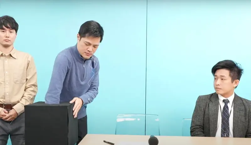 ▲民眾黨主席補選選委會委員張清俊今抽出黃國昌1號、蔡壁如2號。（圖／民眾之聲，2025.02.04）