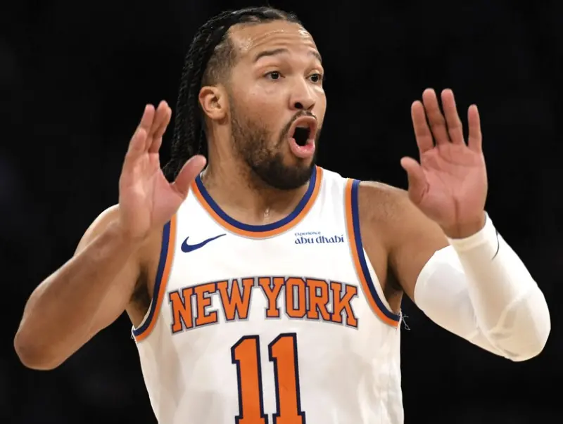 ▲Jalen Brunson狂轟42分，外加10助攻，率領尼克逆轉摧毀火箭。（圖／美聯社／達志影像）