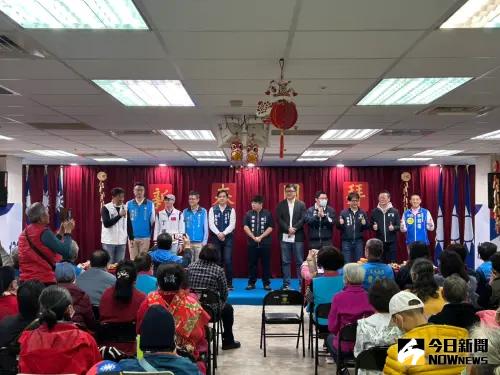 ▲多位有意參選2026的藍營人士出席新川團拜。（圖／記者林怡昕攝，2025.02.04）