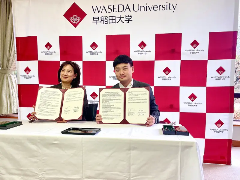 ▲早稻田大學與北市青年局合作，簽實習MOU。（圖／北市青年局提供）