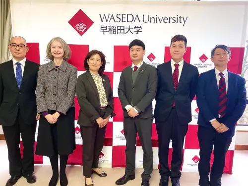 ▲日本早稻田大學與北市青年局合作，簽實習MOU。（圖／北市青年局提供）