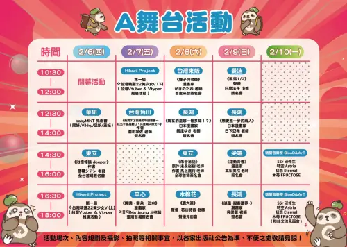 ▲2025 2月台北動漫節-A舞台。（圖／翻攝自官網）