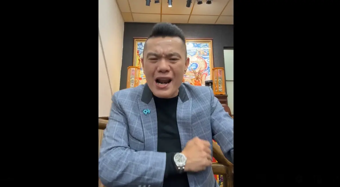 ▲江和樹怒沖沖開直播，強調黨若是「搓圓仔湯」讓蔡壁如當副主席，他馬上退黨。（圖／翻攝江和樹臉書，2025.02.04）