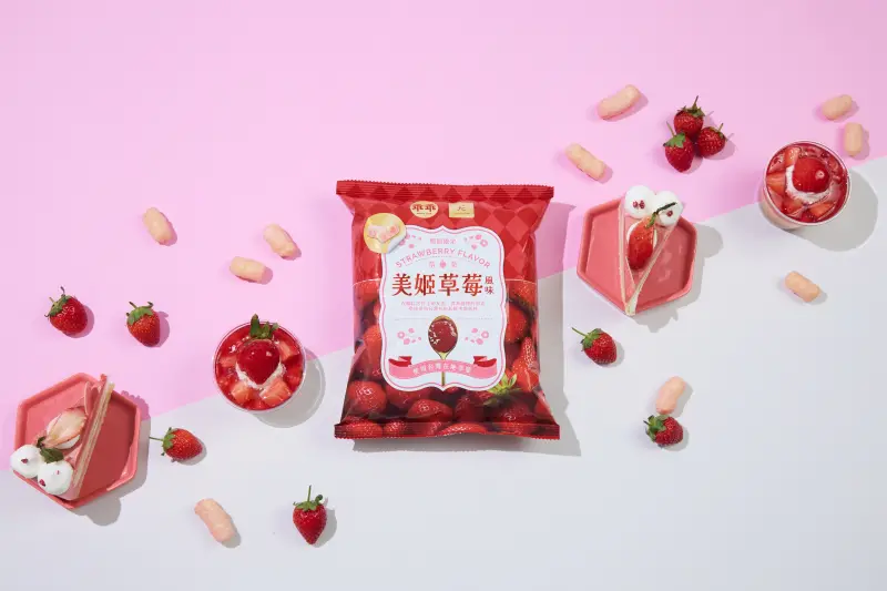 ▲乖乖攜手在欉紅，秉持對於台灣農業關懷初衷，推出有豐富草莓香的美姬草莓。（圖／品牌提供）